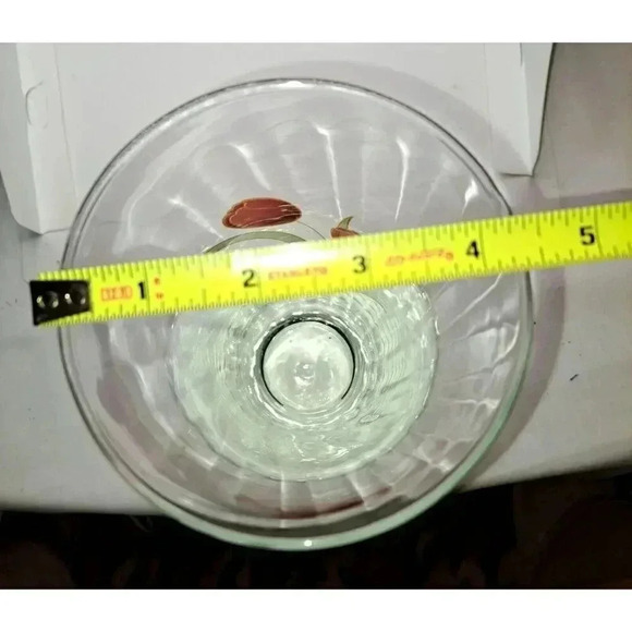 Vintage Floral Swirled Glass Tulip Floral Flower Vase Red Green - Picture 5 of 6